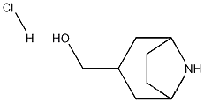 Molecular Structure of 1209123-25-0 (8-azabicyclo[3.2.1]octan-3-ylmethanol HCl)